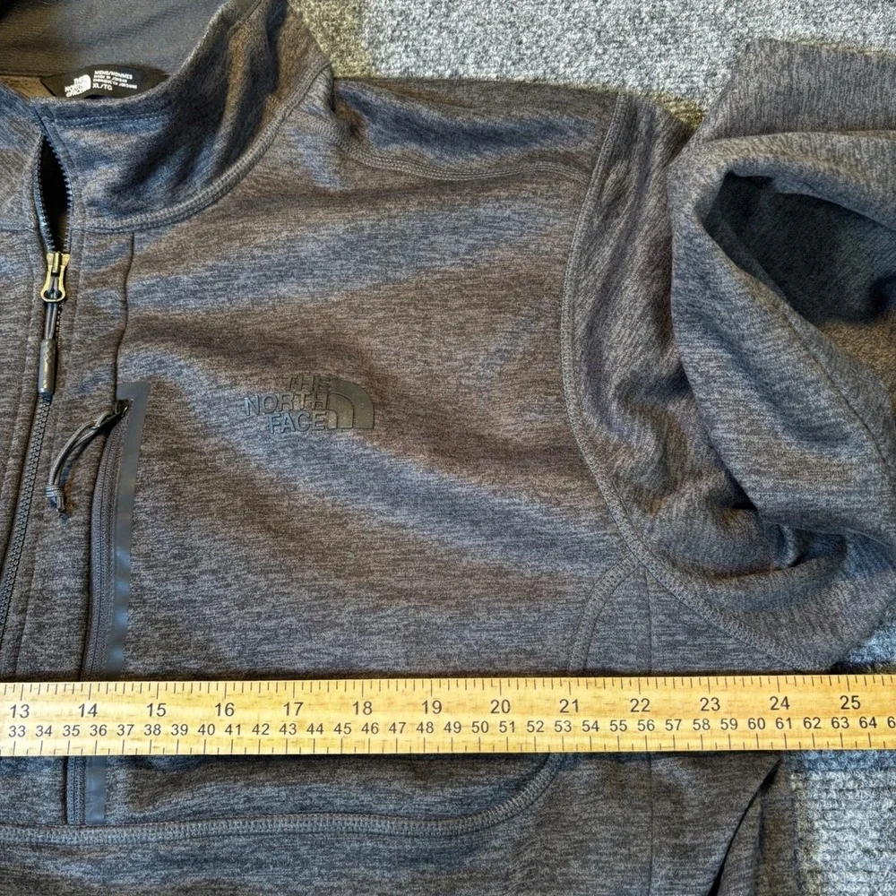 The North Face Starburst Logo Mens XL Quarter Zip Fleece‎ Pullover Jacket